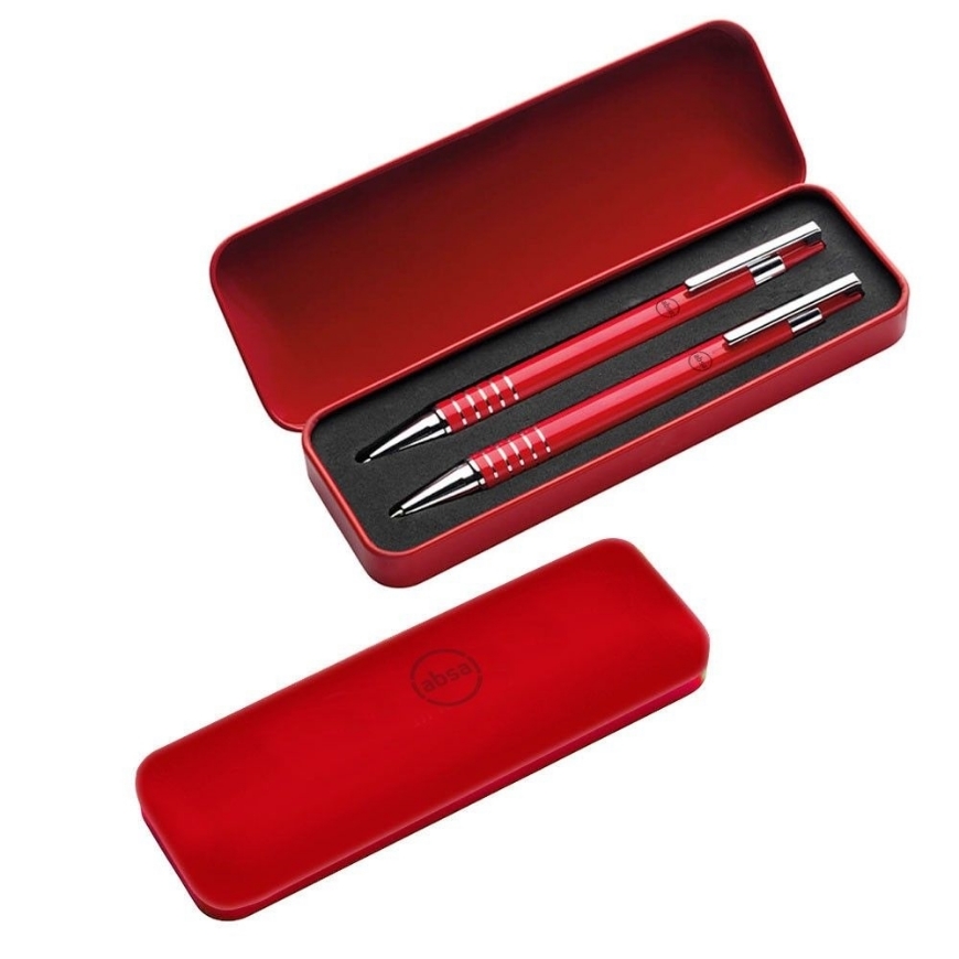 lacquered-barrel-ballpoint-pen-and-clutch-pencil-set