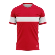 unisex-red-and-white-t-shirt