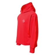 red-ladies-hoodie-with-cuff-detail-and-long-back