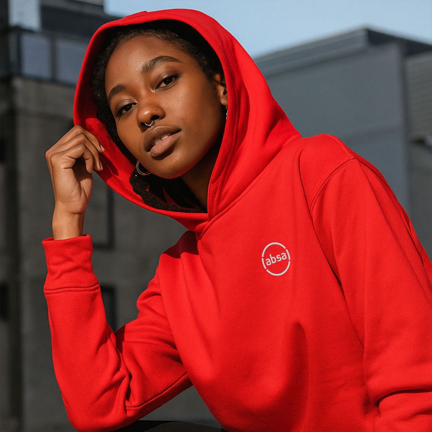 red-ladies-hoodie-with-cuff-detail-and-long-back