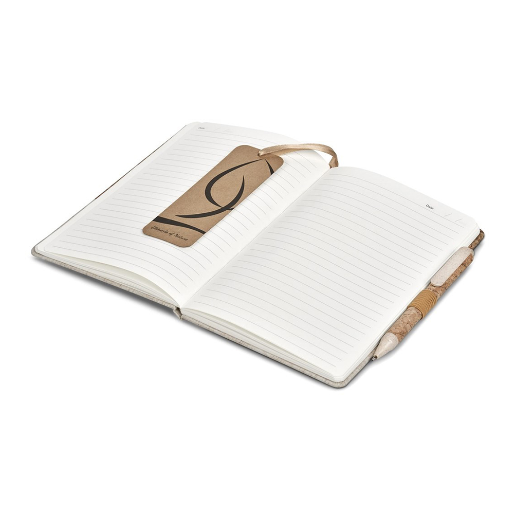 Okiyo cardon cork A5 notebook giftset | Absa Promo Shop