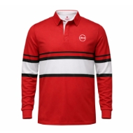 Picture of Mens legacy long sleeve golf shirt red