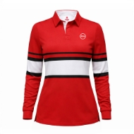 Picture of Ladies legacy long sleeve golf shirt red