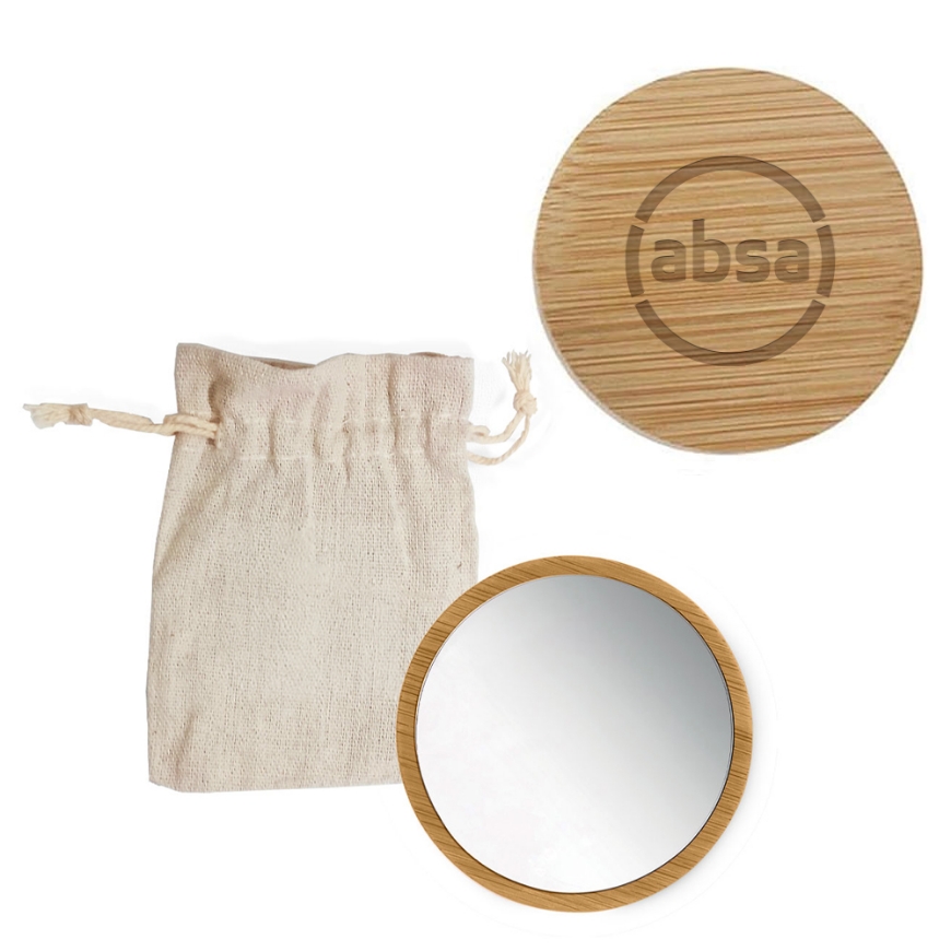 Picture of Bamboo pocket mirror