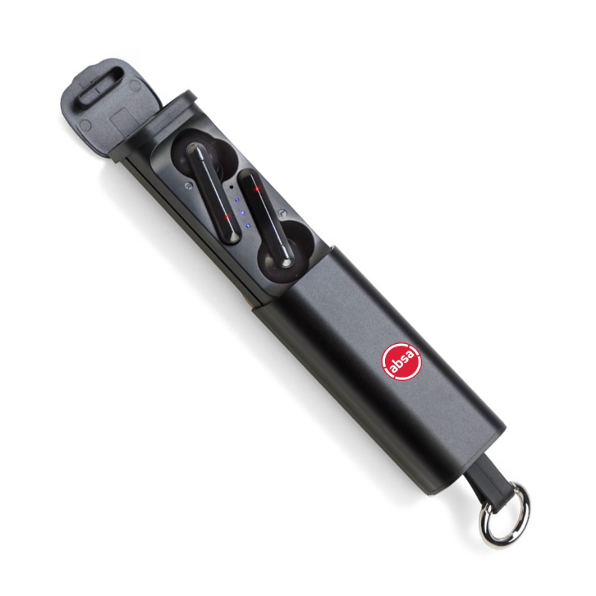 Picture of Bluetooth earbuds with phone holder