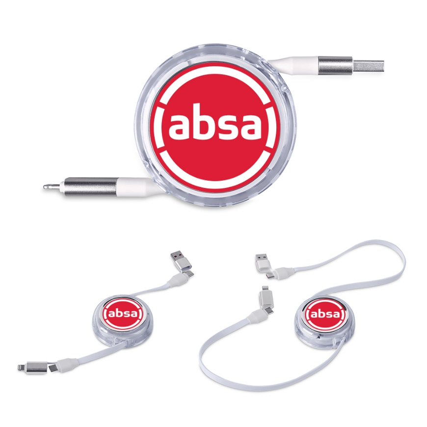 Picture of Swiss Cougar luanda 4-in-1 retractable fast charge 240W power delivery cable