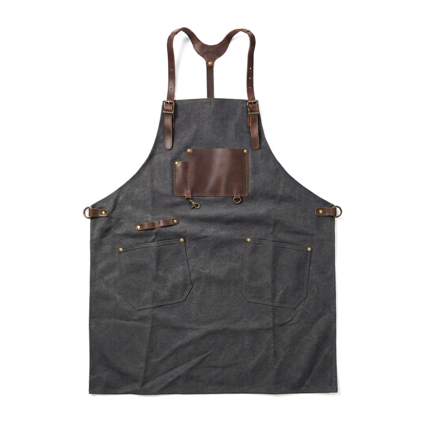 Picture of Leather and canvas apron